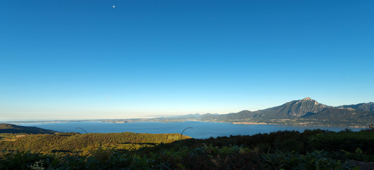 Lago di Garda (Garda Lake), the largest Italian lake of glacial origin