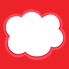 Cloud frame vector