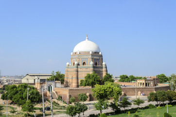 Fototapeta na wymiar Tomb of Shah Rukn-e-Alam in Multan Pakistan.
