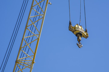 Big Crane in a naval construction site