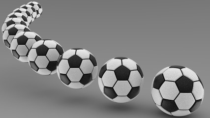 Soccer ball. 3D illustration. 3D CG.