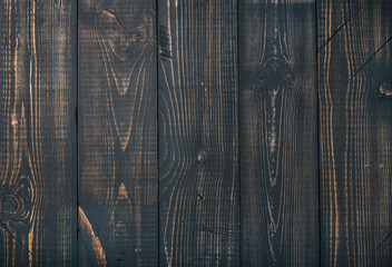 Obraz premium Old dark scorched wood texture, wallpaper and background