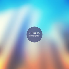 Abstract Background - Blurred Image - Blue and Orange
