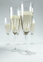 champagne glasses