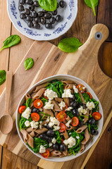 Greek salad with olives
