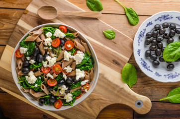 Greek salad with olives