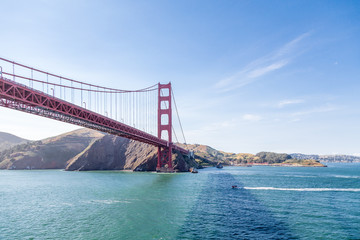 Golden Gate Bridge with Boats