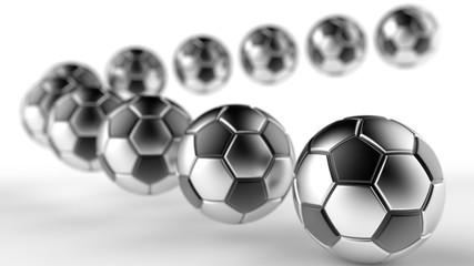 Soccer ball. 3D illustration. 3D CG.