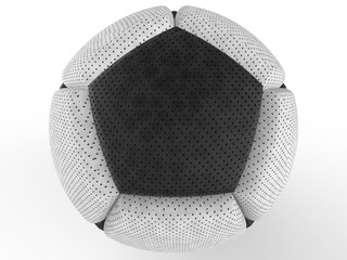 Soccer ball. 3D illustration. 3D CG.