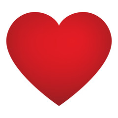 Perfect heart vector isolated