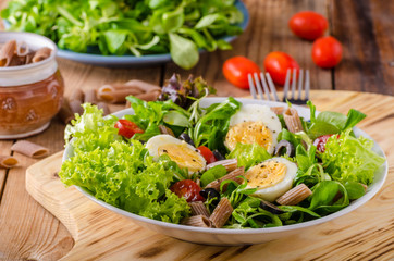 Fresh pasta egg salad