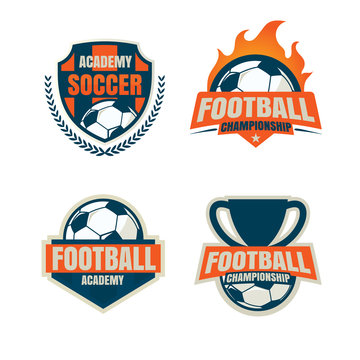 football badge logo template collection design,soccer team,vecto
