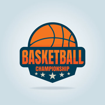 Basketball logo template,vector illustration