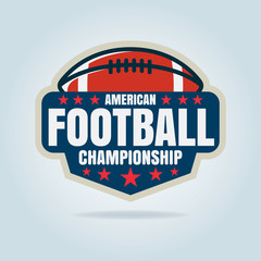 American football logo template,vector illustration
