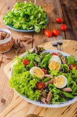 Fresh pasta egg salad