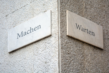 Schild 109 - Machen