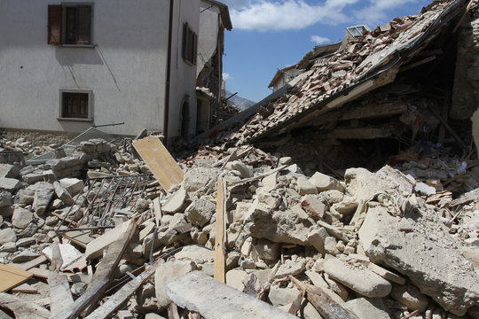 24/8/2016 - Amatrice - Rieti - Italy - The earthquake that destroyed the historic city of Amatrice