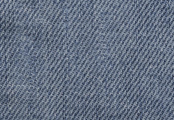 Close up of Blue Jeans Fabric