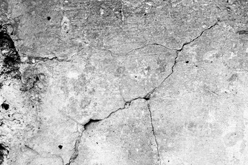 Obraz premium Wall fragment with scratches and cracks