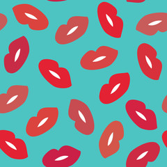 Lips seamless pattern