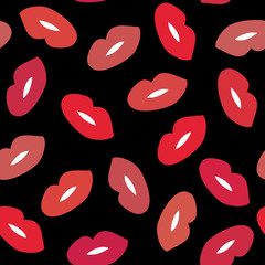 Lips seamless background pattern