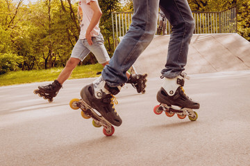 Roller skating team