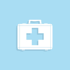 Obraz premium suitcase doctor icon