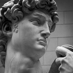 Michelangelo's replica David statue
