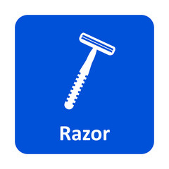 Razor vector icon for web and mobile