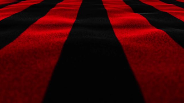 Black and Red Textile Flag, Loop, 4k
