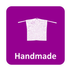 Knitting vector icon for web and mobile