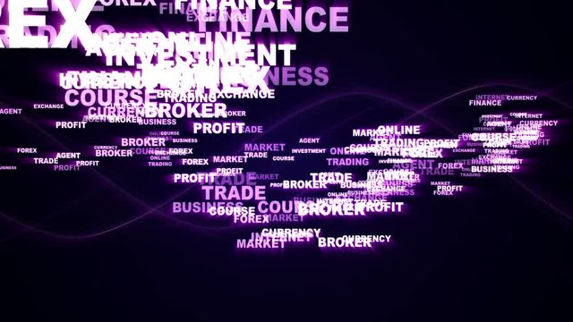 INTERNET MARKETING Keywords Explosion Background, Loop, 4k
