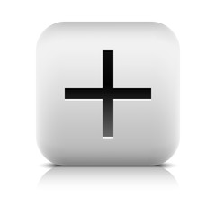 Obraz premium Web icon with plus sign