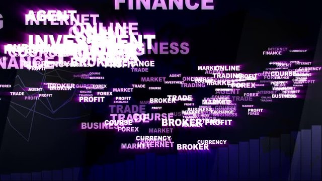 INTERNET MARKETING Keywords Explosion Background, Loop, 4k
