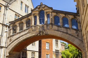 Fototapeta na wymiar Bridge of Sighs in Oxford