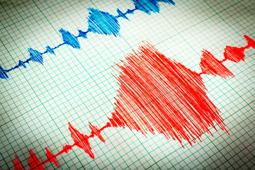 Seismological device sheet - Seismometer vignette red