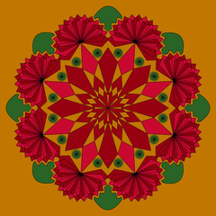 Ornamental pattern. Ethnic ornament.