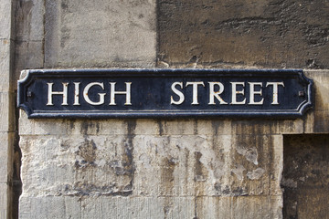 High Street Sign in Oxford