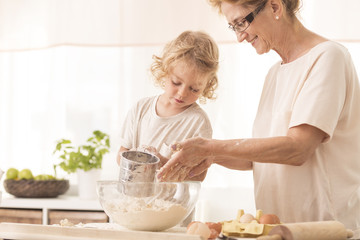 Delicious afternoon with grandma