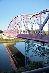 Most Tolerancji – most na Odrze w Głogowie w województwie dolnośląskim - obrazy, fototapety, plakaty