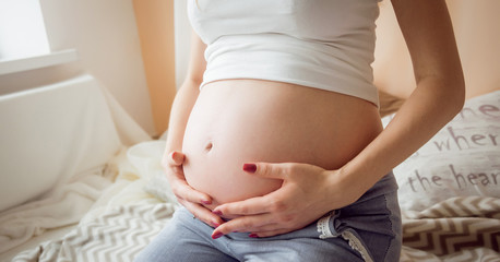 Young pregnant woman