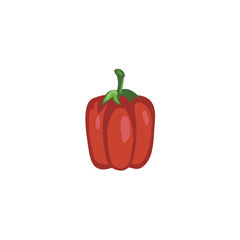 Vector Vegetables - Red Bell Pepper