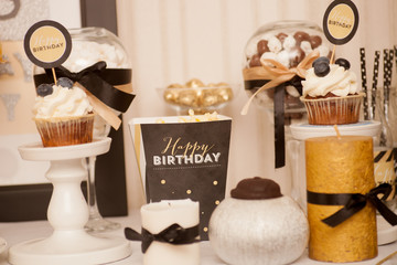 Stylish candy bar for children's birthday