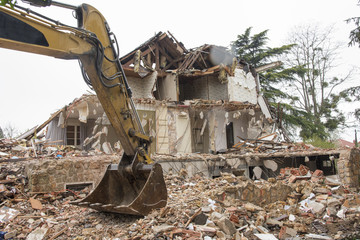 Fototapeta premium destruction d'un bâtiment