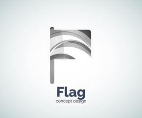 Vector flag logo template
