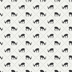 Tribal ethnic seamless pattern with deer. Reindeer. Wrapping paper. Scrapbook. Vintage decorations tiling. Native vector illustration. Vintage background. Graphic texture. Winter Christmas pattern.