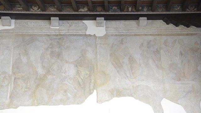 Seat of local government Ven&ccedil;on Earthquake in Friuli and reconstruction of Venzone 1976