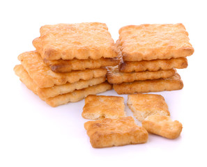 butter biscuits isolated on white