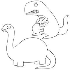 vector set of dinosaur