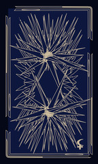 Tarot cards - back design. Lilith